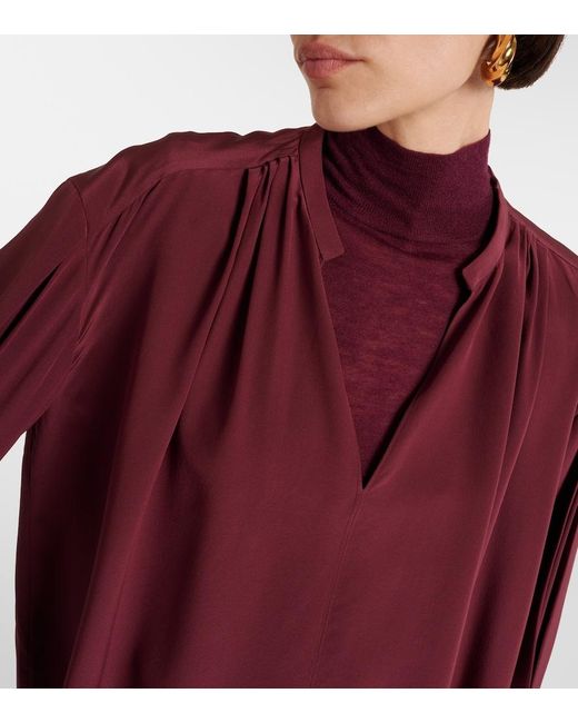 Joseph Purple Blondel Silk Blouse