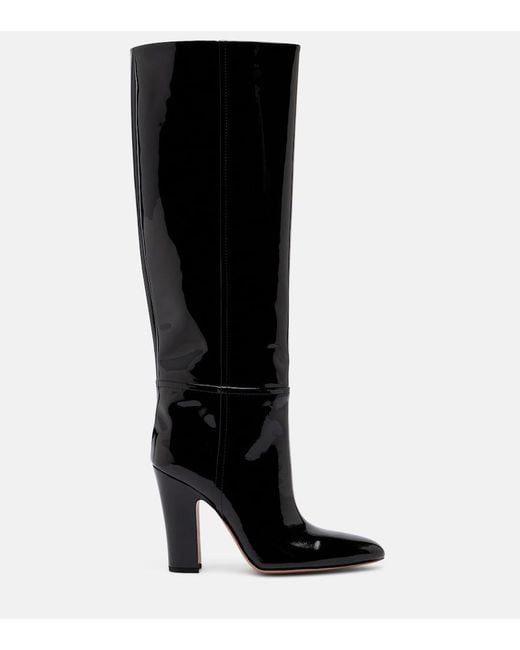 Paris Texas Black Lavinia 100 Patent Leather Knee-High Boots