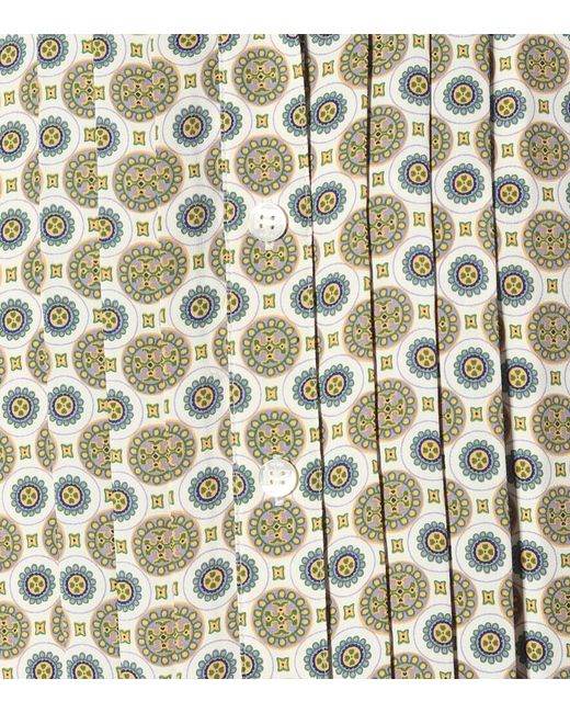 Tory Burch White Printed Shirt Dress