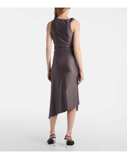Coperni Brown Midirock Aus Satin