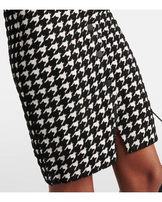 Burberry Black Checked Minidress