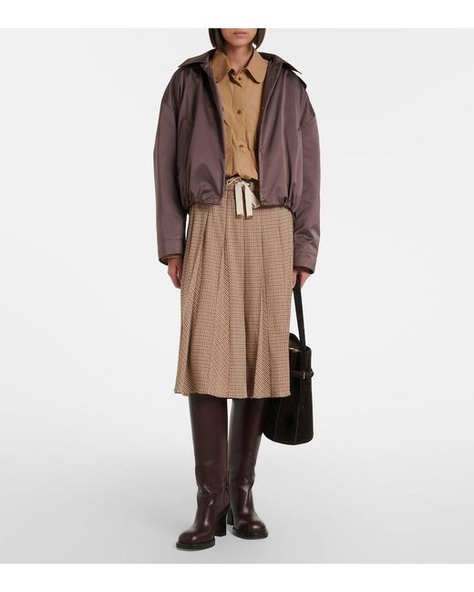 Moncler Brown Chevreuil Hooded Blouson Jacket