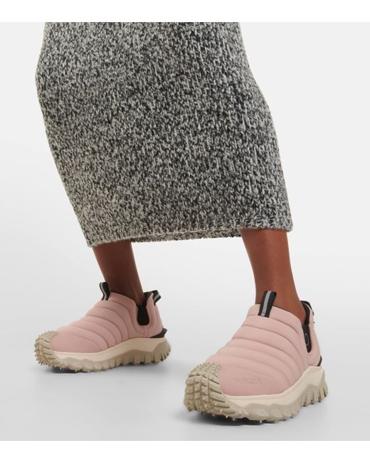 Moncler Pink Trailgrip Apres Down-filled Sneakers