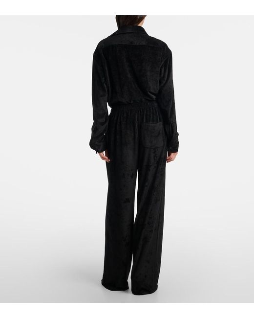Balenciaga Black High-Rise Wide-Leg Pants