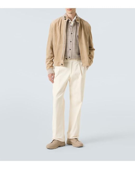 Zegna Natural Suede Blouson for men