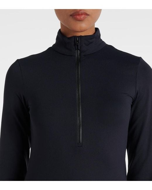 Fusalp Black Logo Half-zip Ski Top