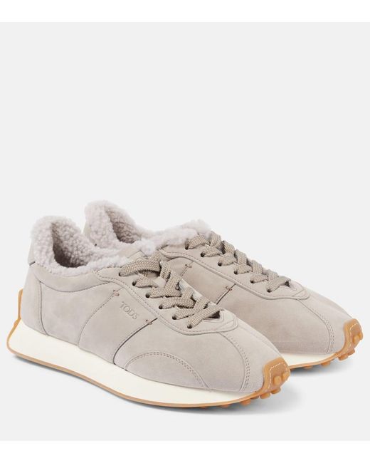 Tod's Women's White T Vintage Sneakers