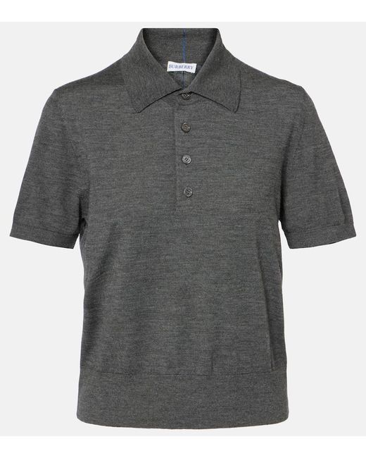 Polo De Algodon Burberry de color Gray