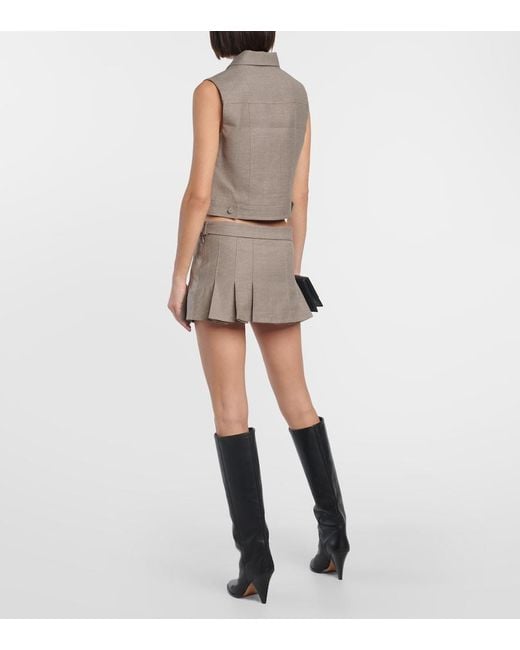 AYA MUSE Brown Mia Wool Crop Top