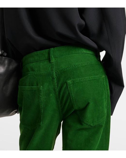The Row Green Gerade Hose Carlind Aus Baumwoll-Cord
