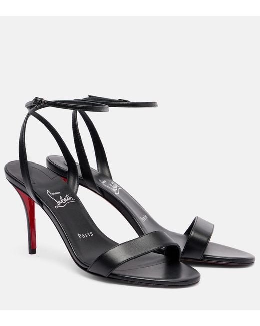 Christian Louboutin Black Miss Z Sandal 80 Leather Sandals