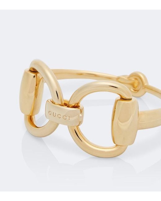 Gucci White Horsebit Bracelet