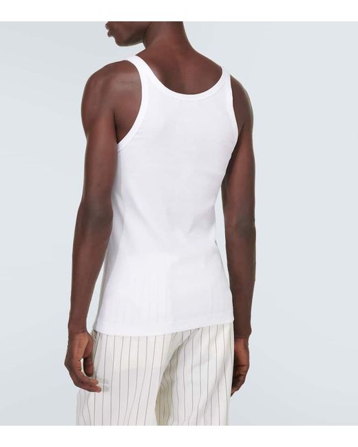 Tank top de jersey de algodon Dolce & Gabbana de hombre de color White