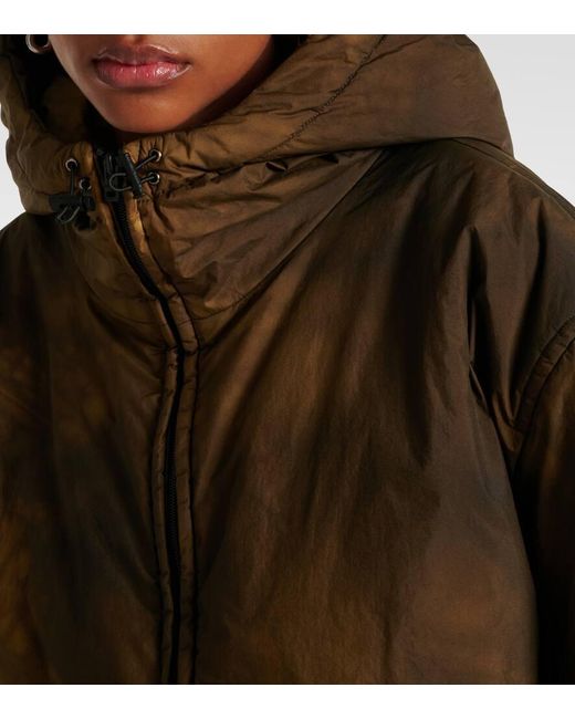 Chaqueta Acolchada Con Capucha Acne de color Brown