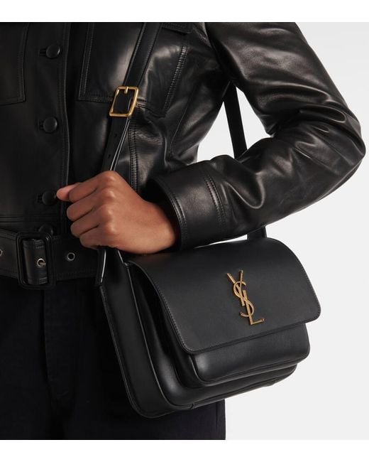 Saint Laurent Black Schultertasche Niki Aus Leder
