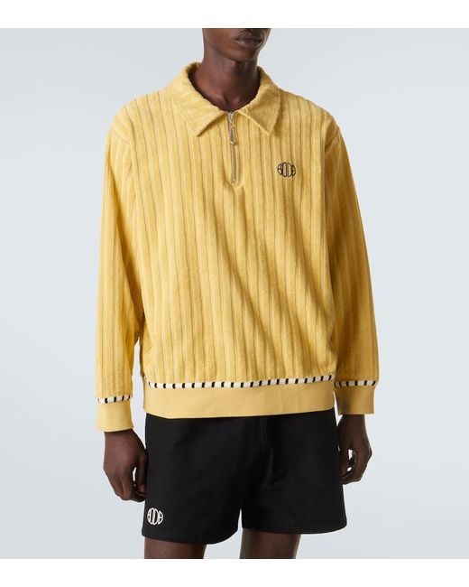 Pullover Croquet Ground di Bode in Yellow da Uomo