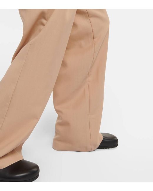 Pantalones anchos Tansy de sarga plisada Frankie Shop de color Natural