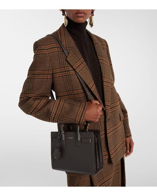Sac De Jour Nano En Cuir Saint Laurent en coloris Black