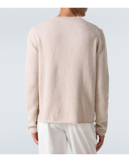 The Row White Nikola Wool Sweater for men