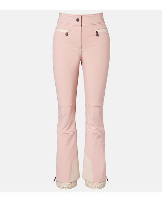 Moncler Pink Technical Ski Pants