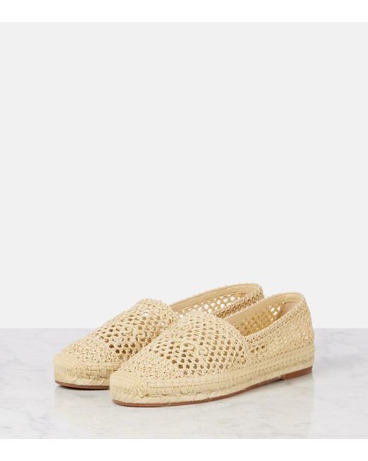 Chloé Natural Isla Espadrilles Aus Häkelmaterial