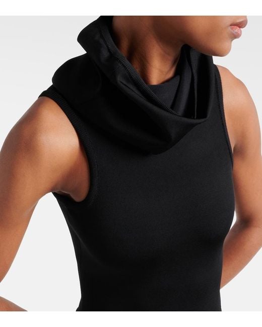 Body Con Capucha Alaïa de color Black