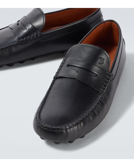 Tod's Mokassins Gommino Bubble Aus Leder in Black für Herren