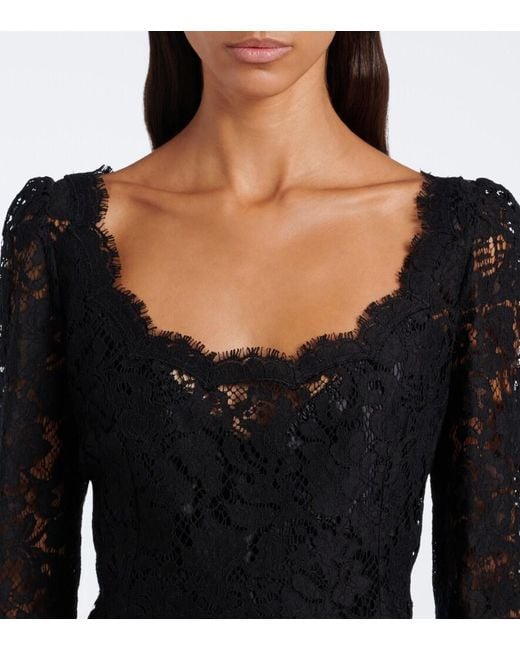 Dolce & Gabbana Black Lace Minidress