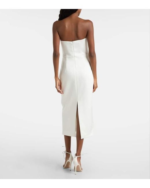Rebecca Vallance White Xanthe Embellished Midi Dress