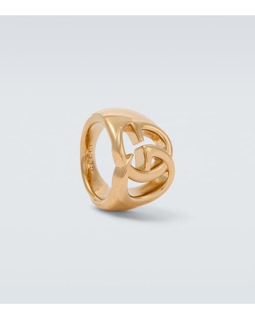 Bague Gg Marmont Gucci pour homme en coloris Metallic