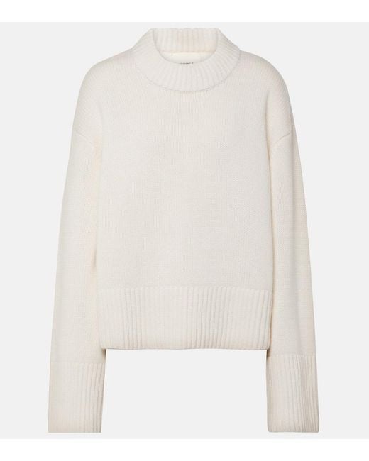 Lisa Yang White Sony Cashmere Sweater