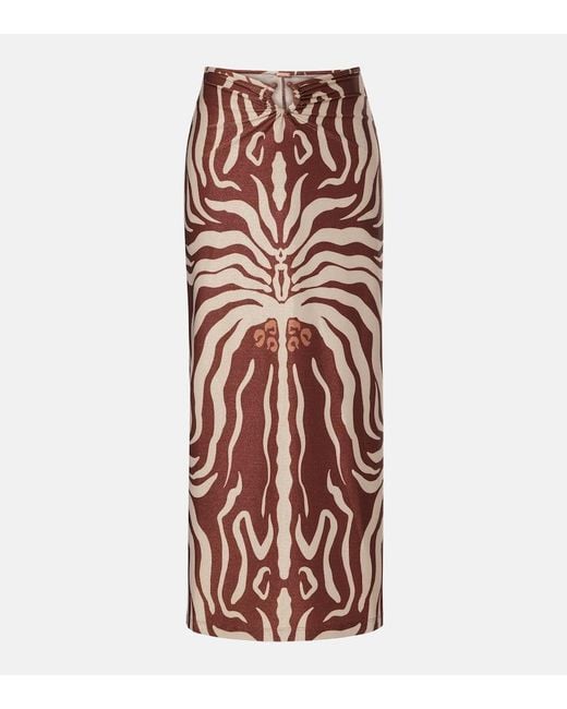 Johanna Ortiz Keel Gathered Maxi Skirt