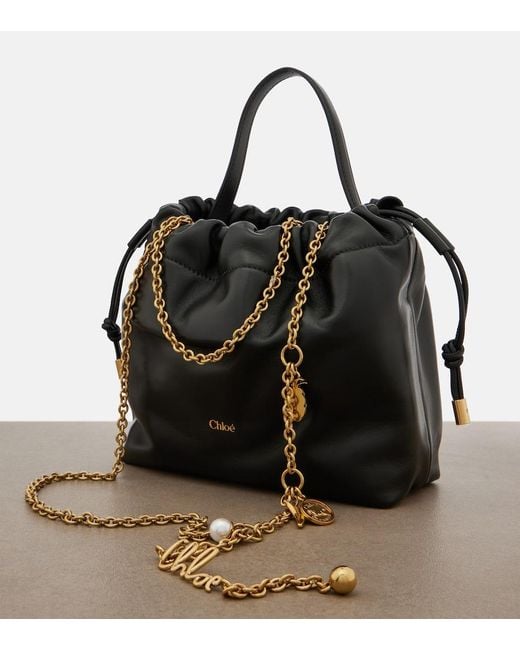 Chloé Black Icons Small Leather Shoulder Bag