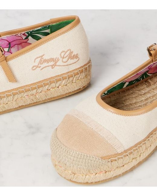 Jimmy Choo Pink Aciel Espadrille Slides