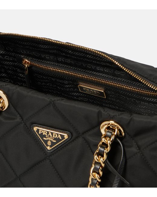 Prada nylon bag with chain strap online