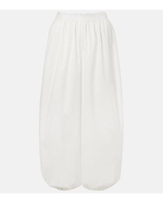 Faithfull The Brand White Maratea Cotton Balloon Pants