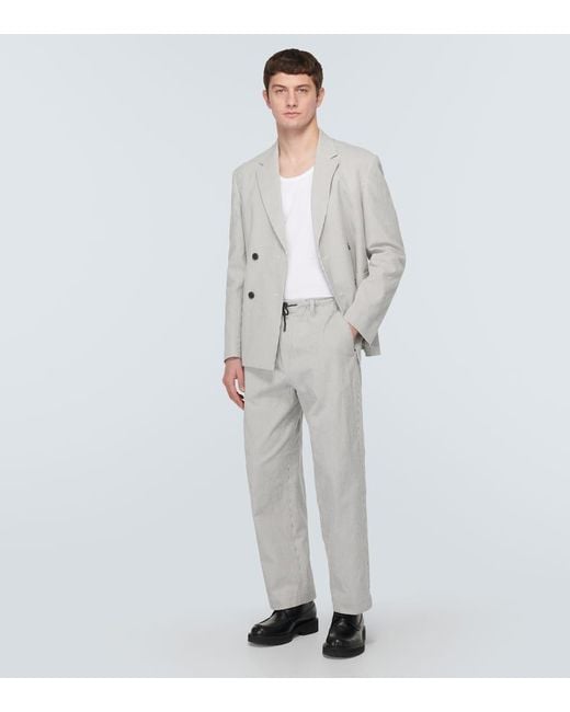 Dries Van Noten White Cotton Blazer for men