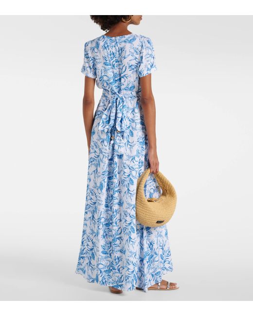 Melissa Odabash Blue Lou Printed Maxi Dress