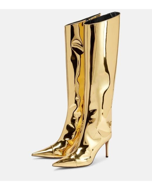 Alexandre Vauthier Alex 85 Metallic Knee-High Boots