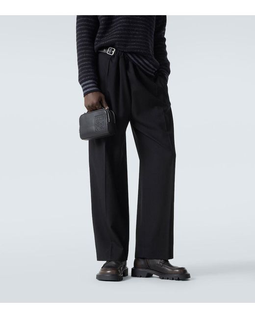 Borsa A Tracolla Anagram Mini di Loewe in Black da Uomo