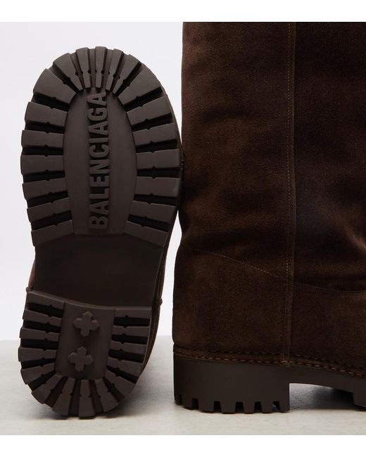 Balenciaga Brown Winter Boots