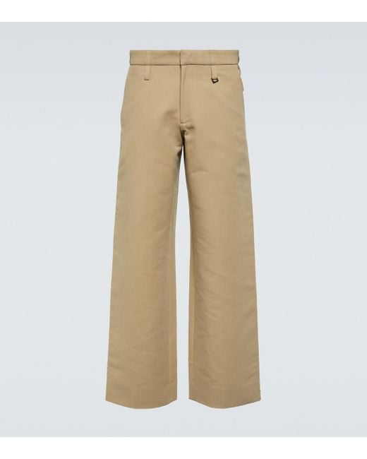 Beige La Montange 'Le Pantalon Pêche' Leather Pants by JACQUEMUS on Sale