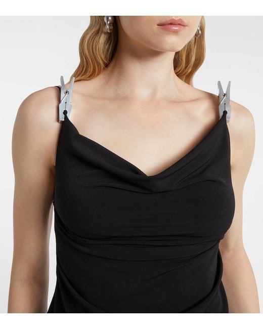 Coperni Black Embellished Gown