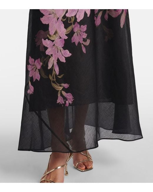 Zimmermann Black Dawning Maxi Dress
