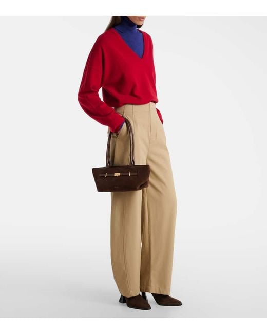 DeMellier London Brown New York Suede Shoulder Bag