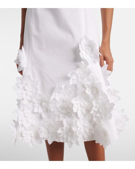 Jonathan Simkhai White Cotton Midi Dress