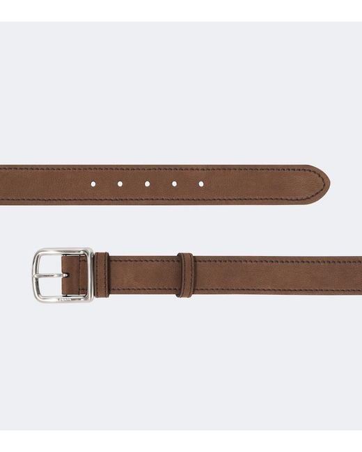 Prada Brown Leather Belt for men