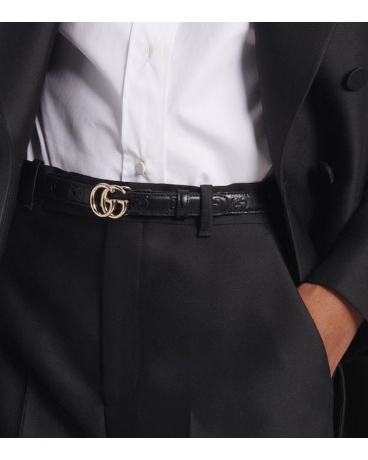 Cintura Gg Marmont di Gucci in Black