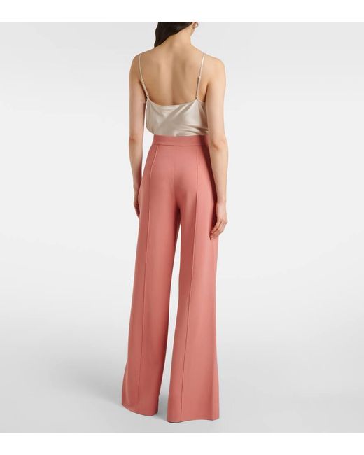 Pantaloni Flared di Elie Saab in Pink