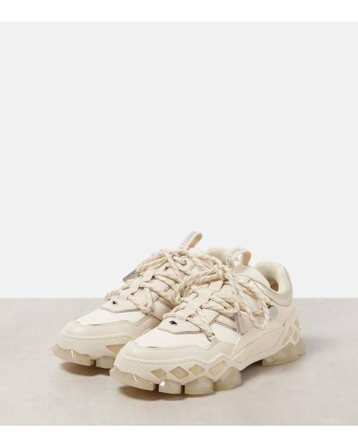 Jimmy Choo Natural Diamond X Ii F Leather Sneakers
